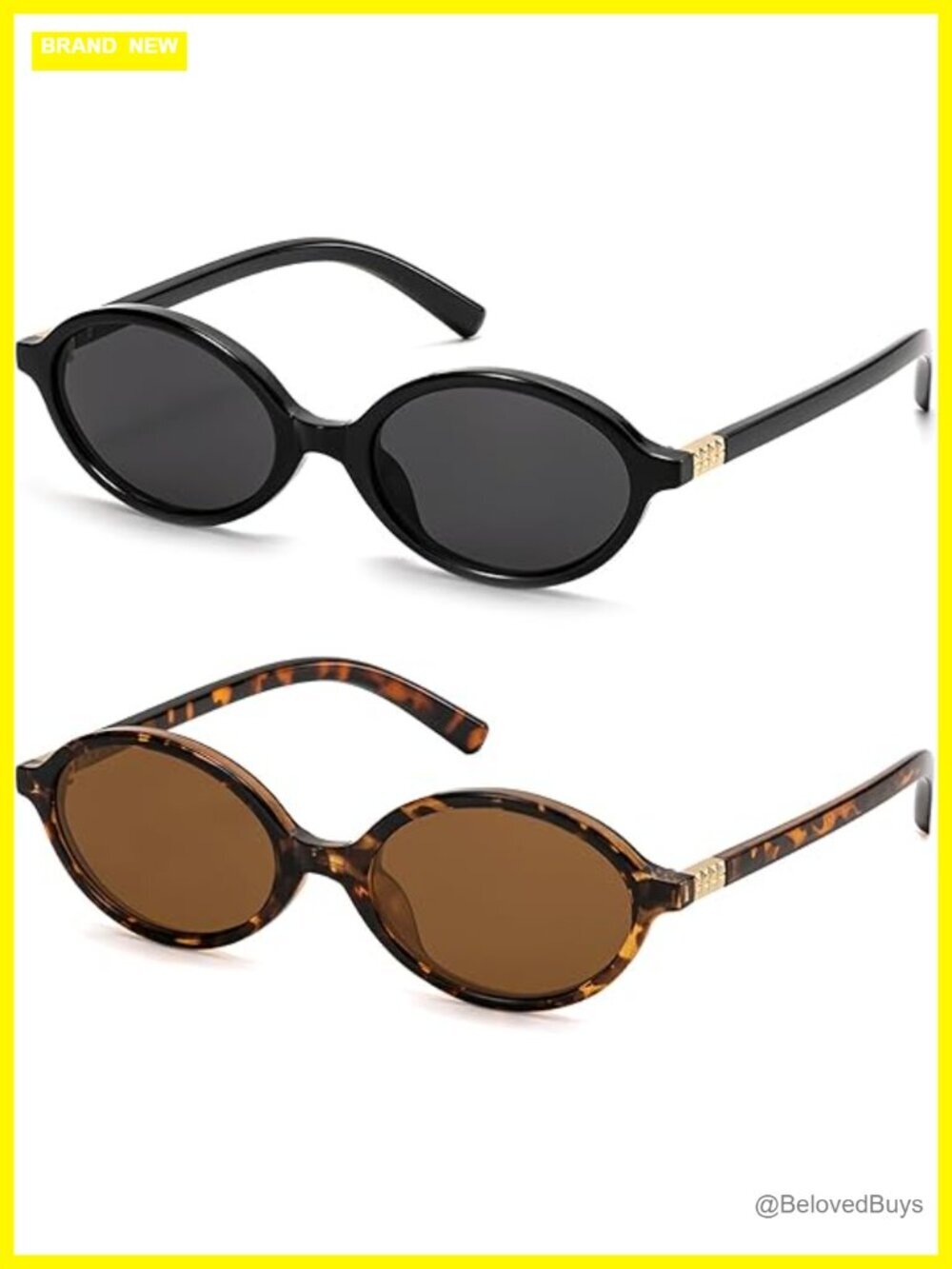 Retro Oval Sunglasses for Women Y2K Trendy UV400 Protection